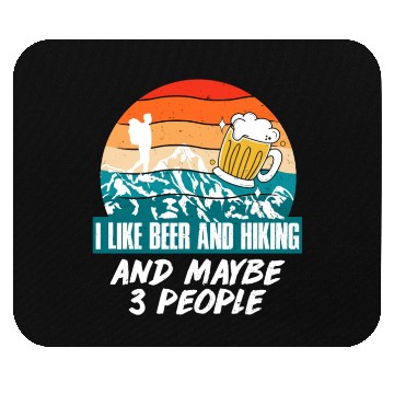 Discover I like Beer and Hiking Mountain lover Wanderlust Mouse Pads