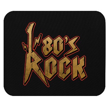 Discover 80s Rock Music Genre Eighties Vibe Retro Musician Mouse Pads