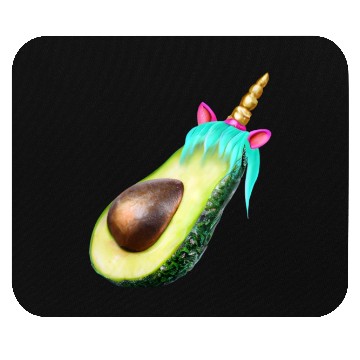 Discover Happy unicorn avocado Mouse Pads