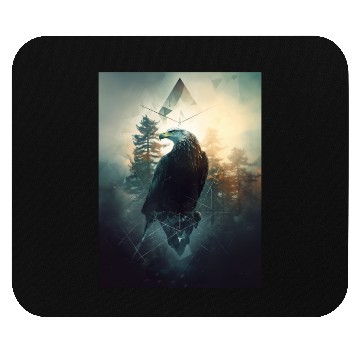 Discover Eagle Forest Geometric Graphic Mouse Pads