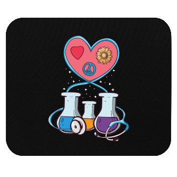 Discover Medical Laboratory Science Heart Cartoon Mouse Pads