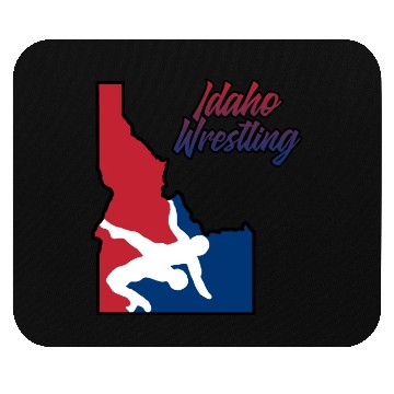 Discover Idaho Wrestling (USA Colors) Mouse Pads