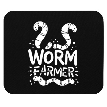 Discover Worm Farmer Vermiculture Composting Farming Mouse Pads