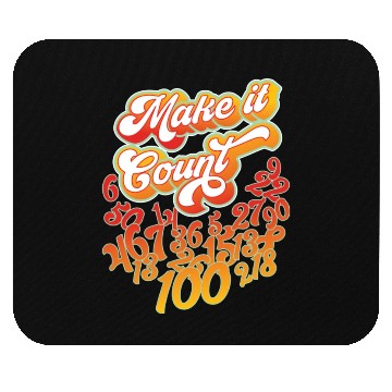 Discover Math Teacher S Counting S Retro Psychedelic Mouse Pads