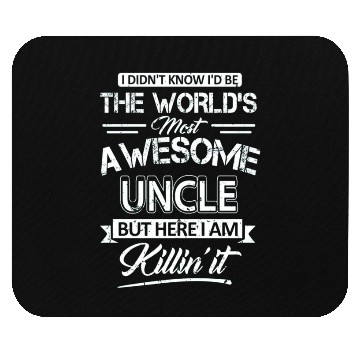 Discover World's Most Awesome Uncle Vintage Mouse Pads