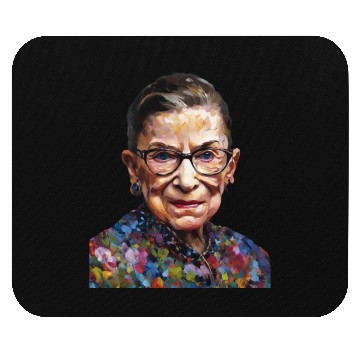 Discover Ruth Bader Ginsburg portrait in a Monet style Mouse Pads