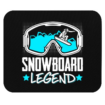 Discover Snowboarding Snowboard Legend Mouse Pads