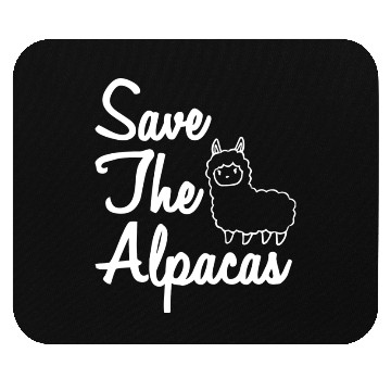 Discover Save The Alpacas I Alpaca Mouse Pads