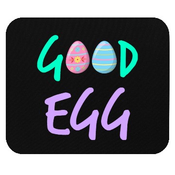 Discover Good Egg Green Purple Text Mouse Pads