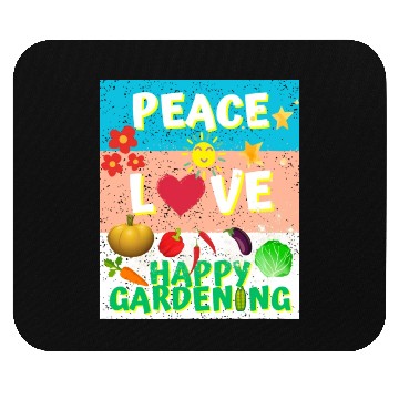 Discover Happy Gardening Mouse Pads design for him gift idea