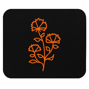 Discover flower line art vector Mouse Pads