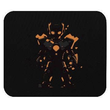 Discover Geometric Robot Hero Mouse Pads