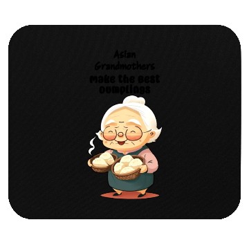 Discover Asian Grandma Dumplings Mouse Pads