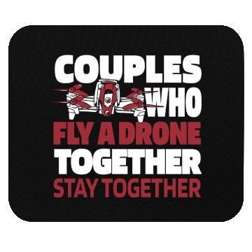 Discover Drone Pilot Couple Mouse Pads
