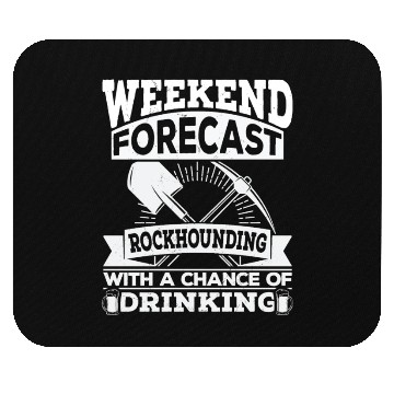 Discover Geologist Rockhound Beer Rockhounding Mouse Pads