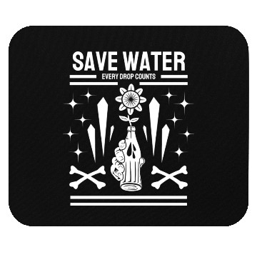 Discover Earth Day Save Water Every Drop Counts Nature Mouse Pads