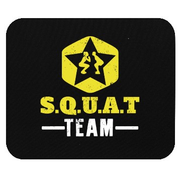 Discover Squat Team Workout Weightlifting Gym Mouse Pads