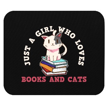 Discover Book Cat Book Lover Cat Lover Mouse Pads