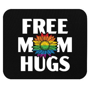 Discover Free Mom Hugs Rainbow Pride Month LGBTQ Gay Pride Mouse Pads
