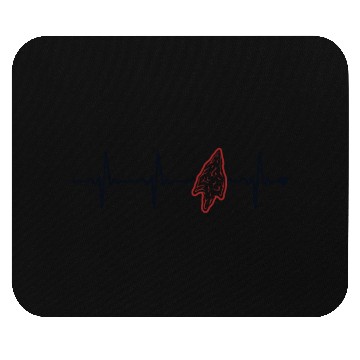 Discover Arrowheads Heartbeat Flint Artifact Arrowhead Mouse Pads