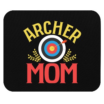 Discover Archer Mom Archery Target Bow & Arrows Mouse Pads
