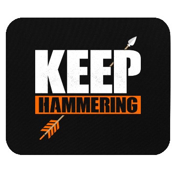 Discover Keep Hammering Bow & Arrows Target Archery Mouse Pads