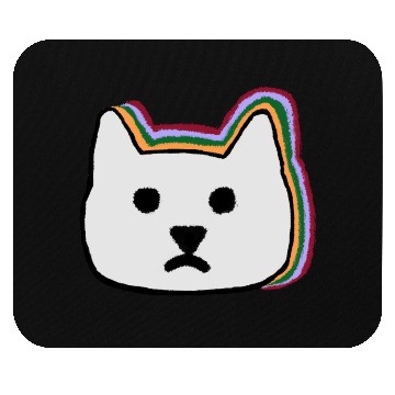 Discover cat face Mouse Pads