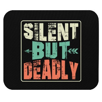 Discover Silent But Deadly Bow & Arrows Target Archery Mouse Pads