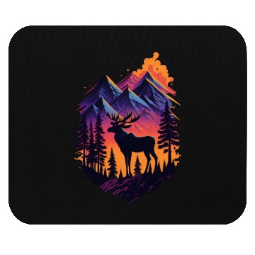 Discover Moose in the Mountain Mouse Pads