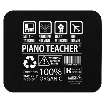 Discover Piano Teacher Mouse Pads - Multitasking Job Gift Item