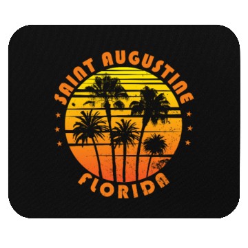 Discover Retro Saint Augustine Florida Souvenir Vintage Mouse Pads