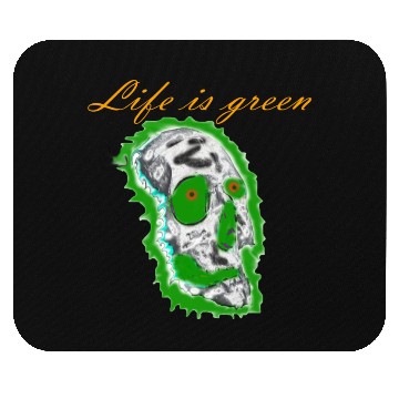 Discover life is green Mouse Pads