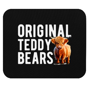 Discover Original Teddy Bears Highland Cow Scottish Cattle Mouse Pads