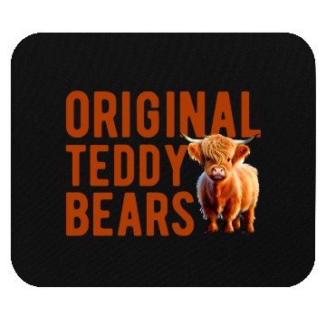 Discover Original Teddy Bears Highland Cow Scottish Cattle Mouse Pads