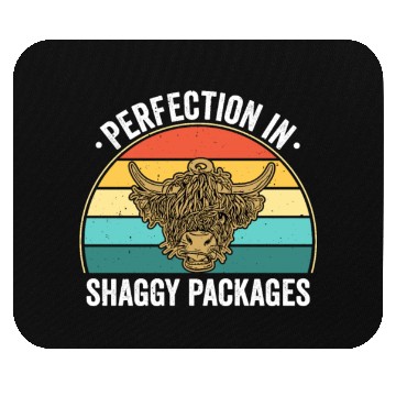 Discover Perfection In Shaggy Packages Highland Cow Mouse Pads