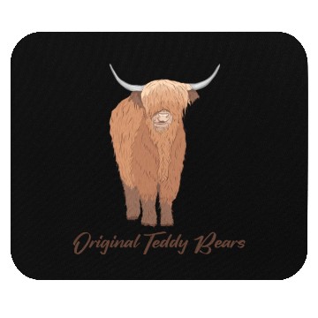 Discover Original Teddy Bears Highland Cow Scottish Cattle Mouse Pads