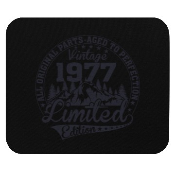 Discover 1977 vintage Birthday since 1977 Mouse Pads