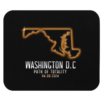 Discover Washington DC Path Of Totality 4.8.24 EclipseWashi Mouse Pads