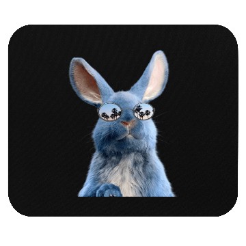 Discover funny rabbit Mouse Pads