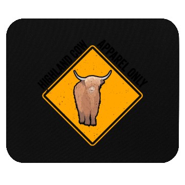 Discover Highland Cow Apparel Only Mouse Pads