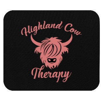 Discover Highland Cow Therapy Mouse Pads