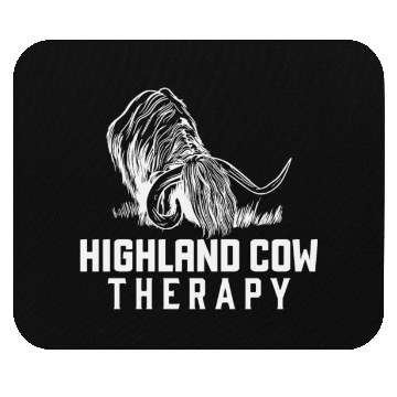 Discover Highland Cow Therapy Mouse Pads