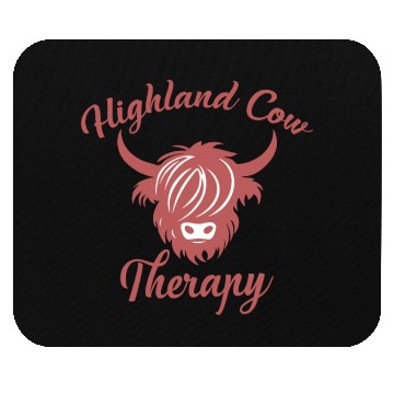 Discover Highland Cow Therapy Mouse Pads