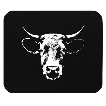Discover Cow Head / Cattle Iconic Mouse Pads