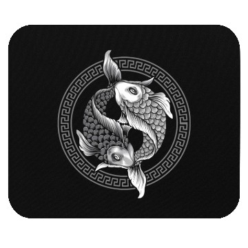 Discover Yin Yang Koi Fish Mouse Pads