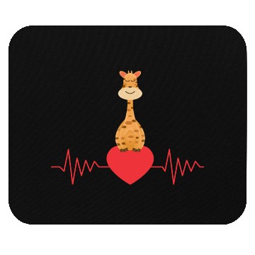 Discover GIRAFFE HEARTBEAT Mouse Pads