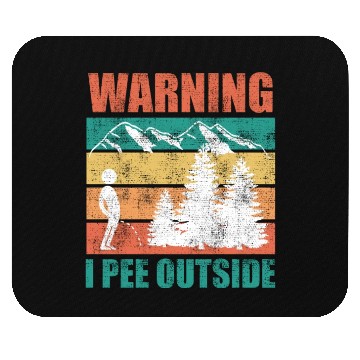 Discover Wanderlust funny I love peeing outside Mouse Pads