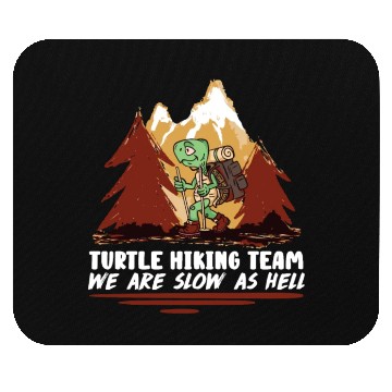 Discover Turtle Hiking Team Mountain lover Wanderlust Mouse Pads
