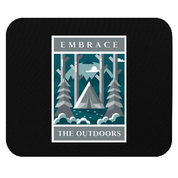 Discover Embrace The Outdoors Camping Mouse Pads