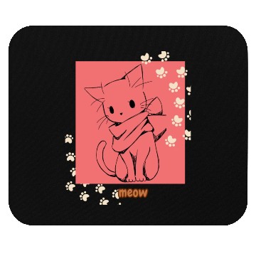 Discover meow cat for cat lover Mouse Pads